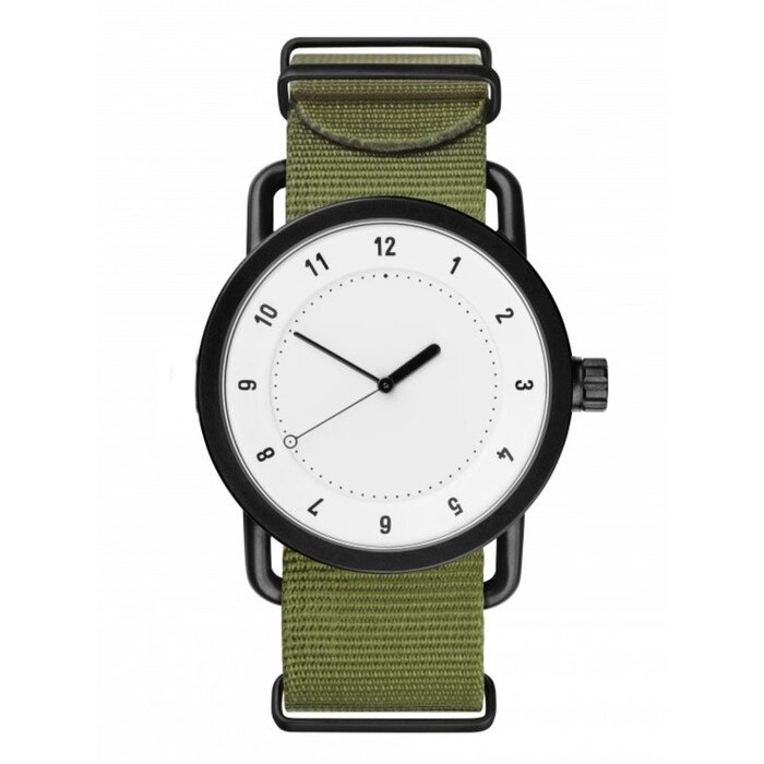 Часы наручные мужские, d-4 см, зеленые, с белым циферблатом от компании Интернет - магазин Flap - фото 1