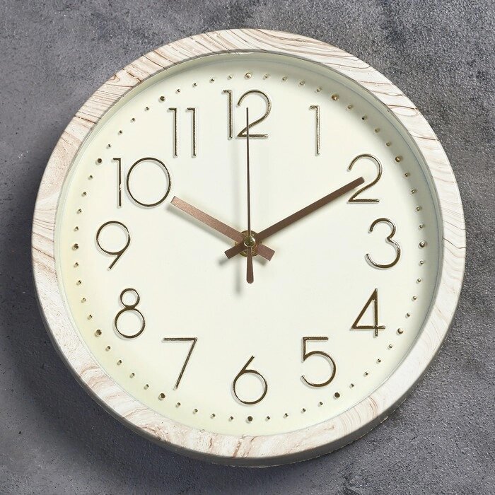 Часы настенные "Джеси", d-22.5 см, циферблат 20 см, дискретный ход от компании Интернет - магазин Flap - фото 1