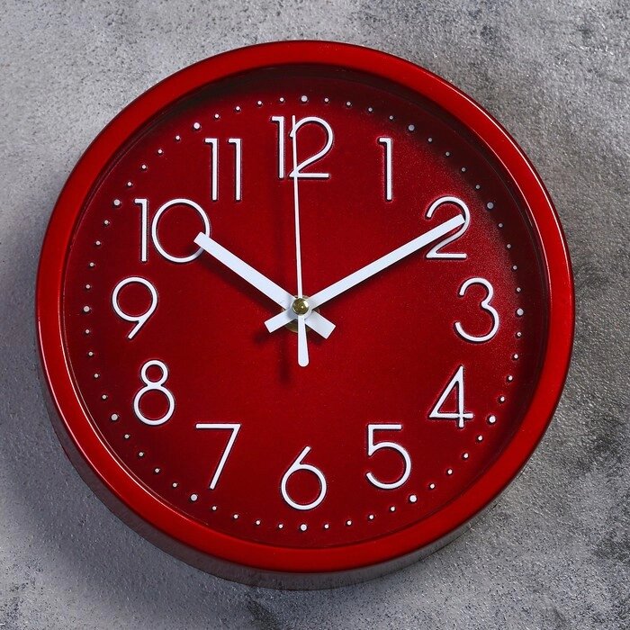 Часы настенные "Джойс", d-19 см, циферблат 17 см, дискретный ход от компании Интернет - магазин Flap - фото 1