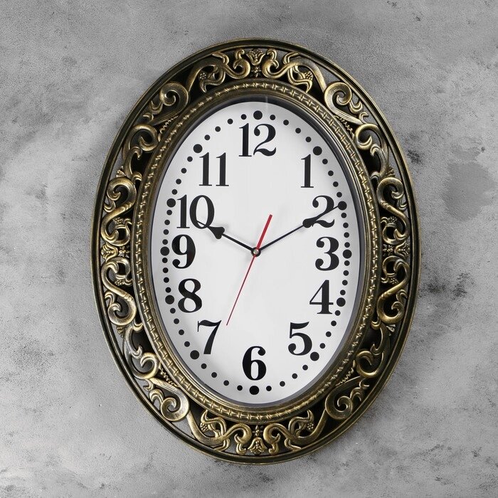 Часы настенные "Эвелин", 58 х 46 см, дискретный ход от компании Интернет - магазин Flap - фото 1