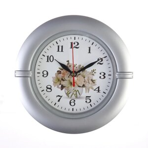 Часы настенные "Фузета", d - 19 см, циферблат - 13.5 см, дискретный ход
