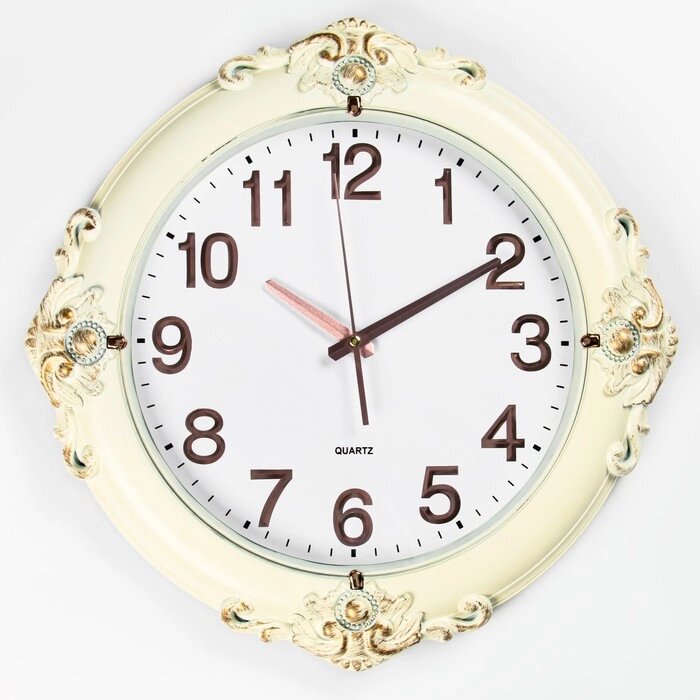 Часы настенные "Грация", d-43 см, дискретный ход от компании Интернет - магазин Flap - фото 1