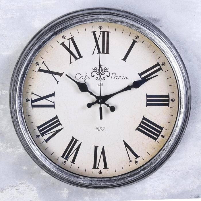 Часы настенные "Хлоя", d-35 см, циферблат 29 см, плавный ход от компании Интернет - магазин Flap - фото 1
