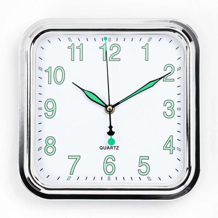 Часы настенные "Илони", d-25 см, дискретный ход, флуоресцентные от компании Интернет - магазин Flap - фото 1