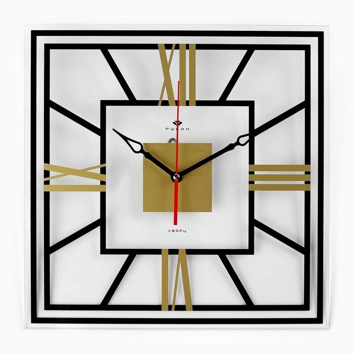 Часы настенные, интерьерные "Рим", бесшумные, 35 х 35 см от компании Интернет - магазин Flap - фото 1