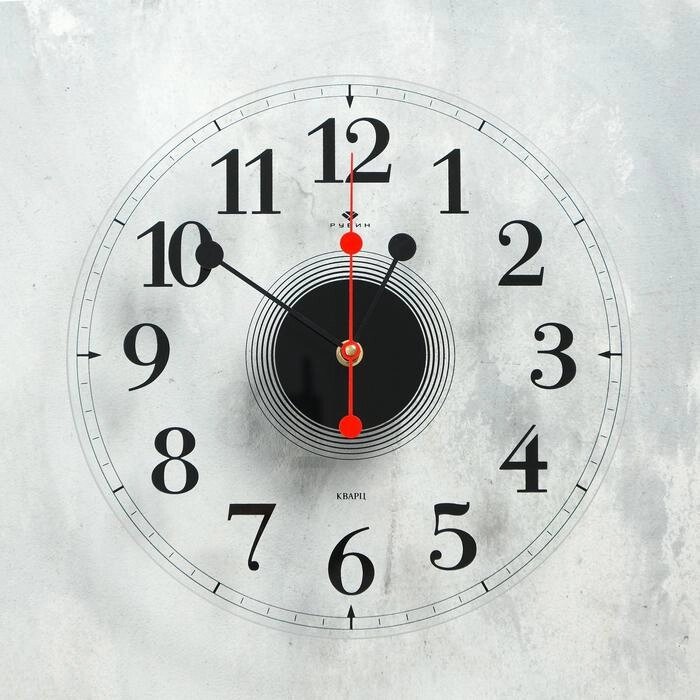 Часы настенные, интерьерные "Стиль 3", бесшумные, d-30 см, циферблат прозрачный от компании Интернет - магазин Flap - фото 1
