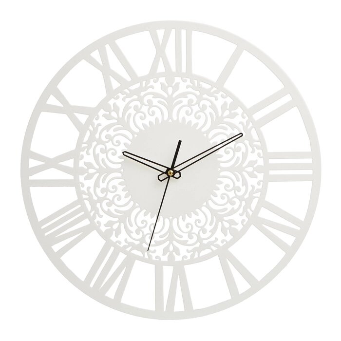 Часы настенные из металла "Ажурные", плавный ход, d-40 см от компании Интернет - магазин Flap - фото 1