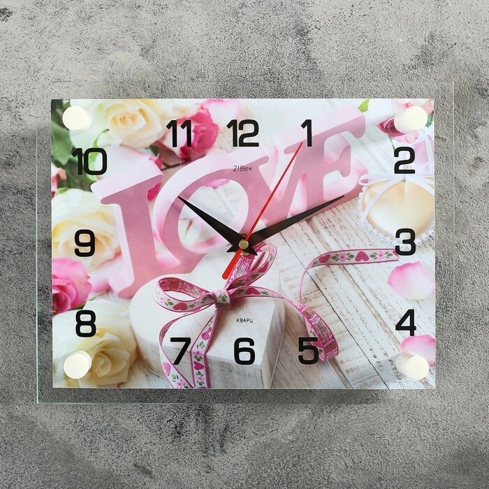 Часы настенные "Любовь", 20х26 см от компании Интернет - магазин Flap - фото 1