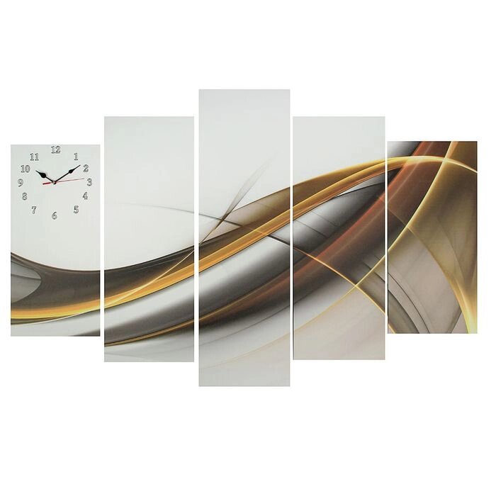 Часы настенные, модульные, серия: Интерьер, "Абстракция", 80х140  см от компании Интернет - магазин Flap - фото 1