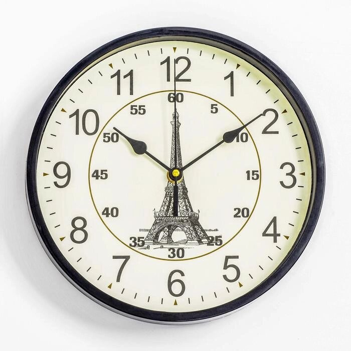 Часы настенные "Париж", d-25 см от компании Интернет - магазин Flap - фото 1