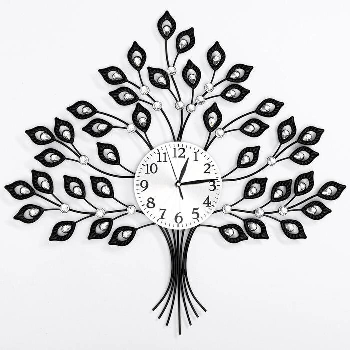 Часы настенные, серия: Ажур, "Древо жизни", плавный ход, d-16 см, 58 x 60 см от компании Интернет - магазин Flap - фото 1