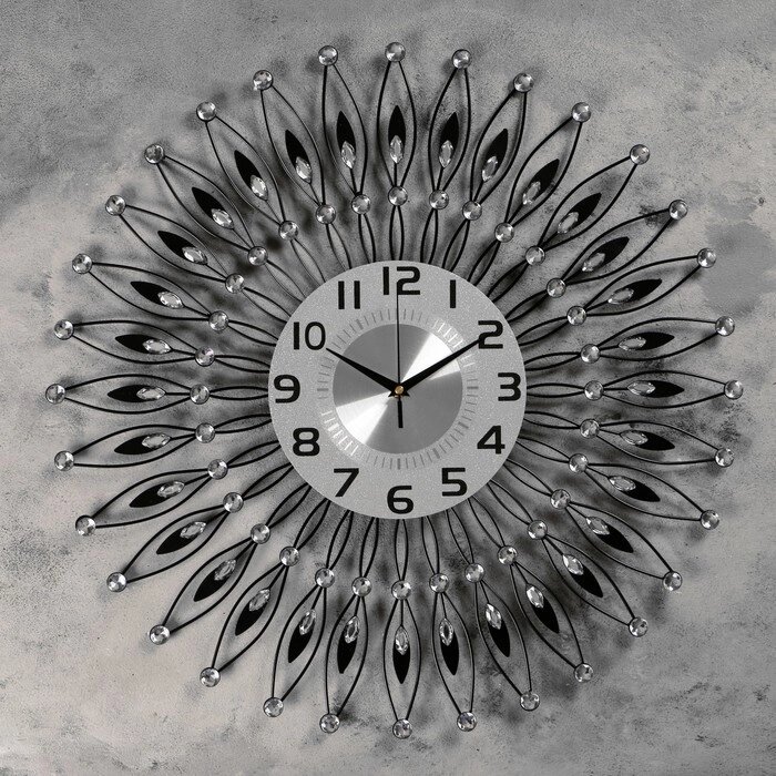 Часы настенные, серия: Ажур, "Пелинья", плавный ход,  60 х 60 см, d-22 см от компании Интернет - магазин Flap - фото 1