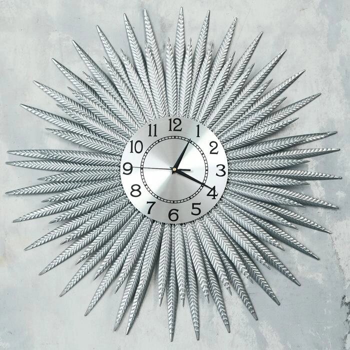 Часы настенные, серия: Ажур, "Валлита", плавный ход, d-70 см, циферблат 22 см от компании Интернет - магазин Flap - фото 1