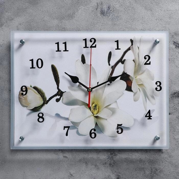 Часы настенные, серия: Цветы, "Орхидея", 30х40  см, микс от компании Интернет - магазин Flap - фото 1