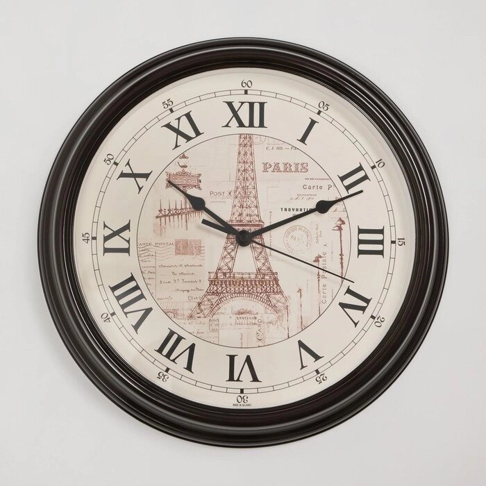 Часы настенные, серия: Город "Париж", d=31 см от компании Интернет - магазин Flap - фото 1