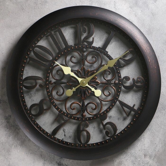Часы настенные, серия: Интерьер, "Барокко", d-50 см от компании Интернет - магазин Flap - фото 1