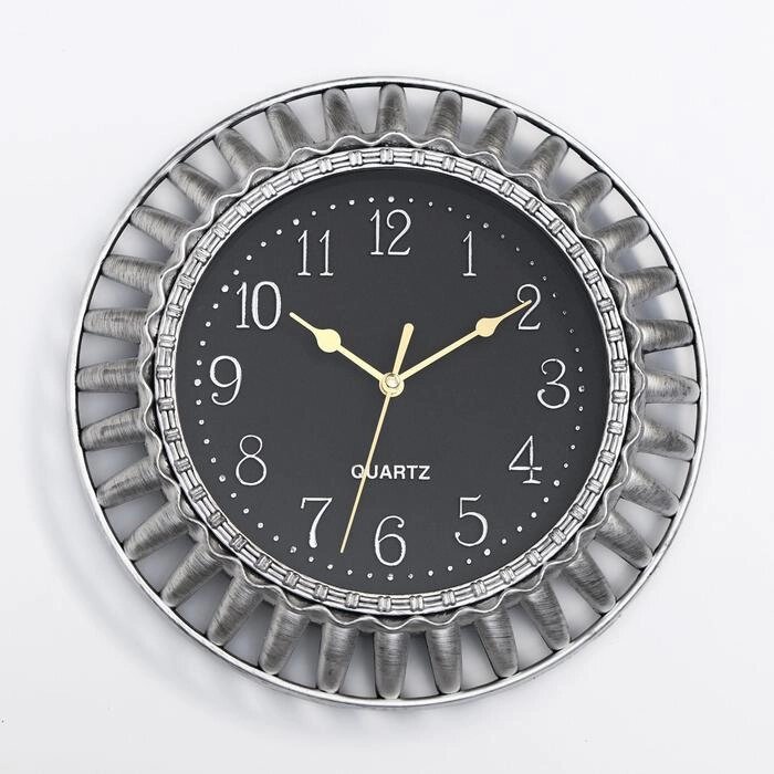 Часы настенные, серия: Интерьер, "Эпинет", дискретный ход, d-27 см, циферблат 17 см от компании Интернет - магазин Flap - фото 1