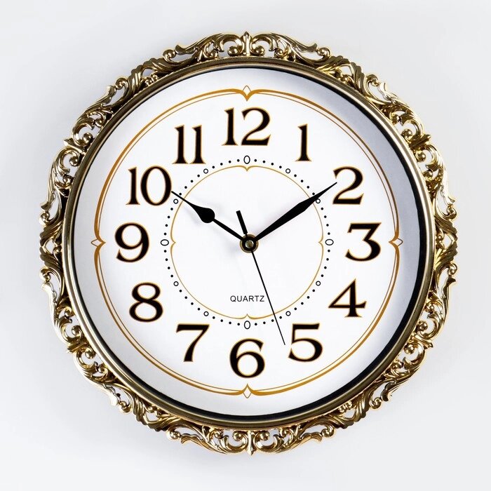 Часы настенные, серия: Интерьер, "Фелиция", дискретный ход, d-31 см, 1 АА от компании Интернет - магазин Flap - фото 1