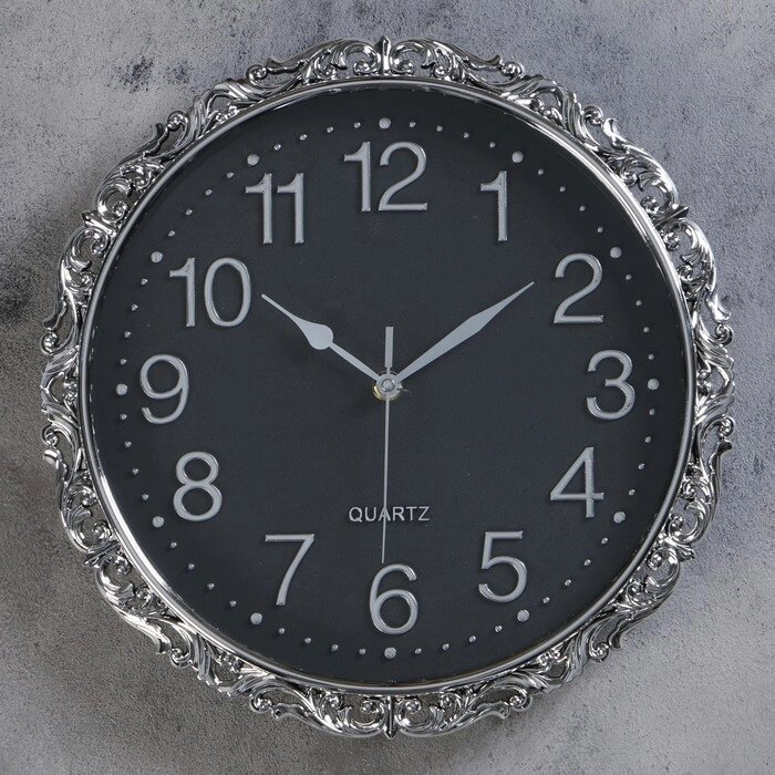 Часы настенные, серия: Интерьер, "Офелия", дискретный ход, d-31 см от компании Интернет - магазин Flap - фото 1