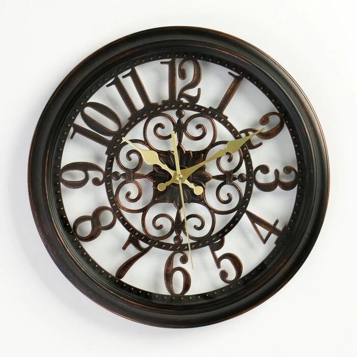 Часы настенные, серия: Интерьер, "Сутри", дискретный ход, d-35 см от компании Интернет - магазин Flap - фото 1