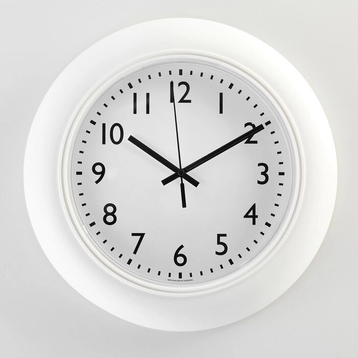 Часы настенные, серия: Классика, d-30 см, белые от компании Интернет - магазин Flap - фото 1