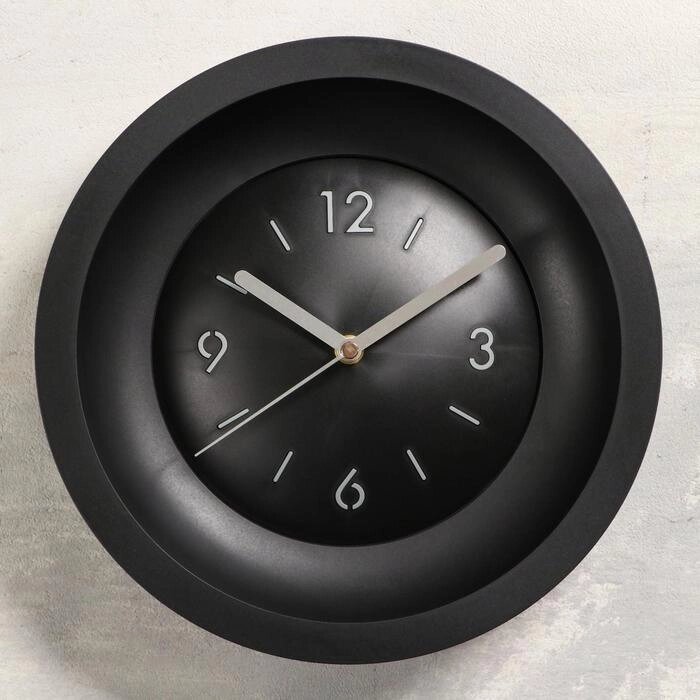 Часы настенные, серия: Классика, плавный ход, d=25.4 cм, без стекла от компании Интернет - магазин Flap - фото 1