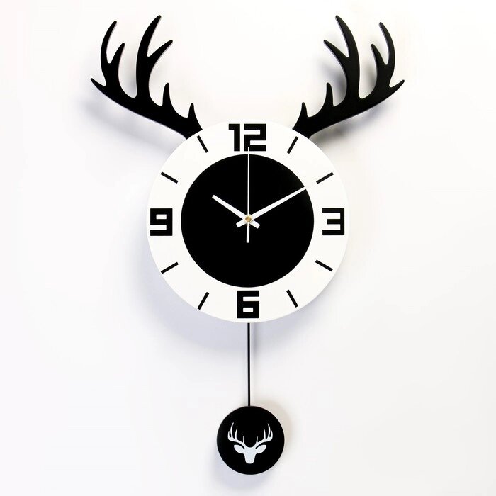 Часы настенные, серия: Маятник, "Охотник", плавный ход, 37х52 см от компании Интернет - магазин Flap - фото 1