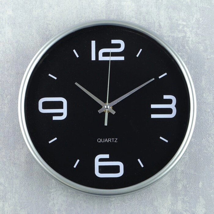 Часы настенные "Сильва", d-25 см, дискретный ход от компании Интернет - магазин Flap - фото 1