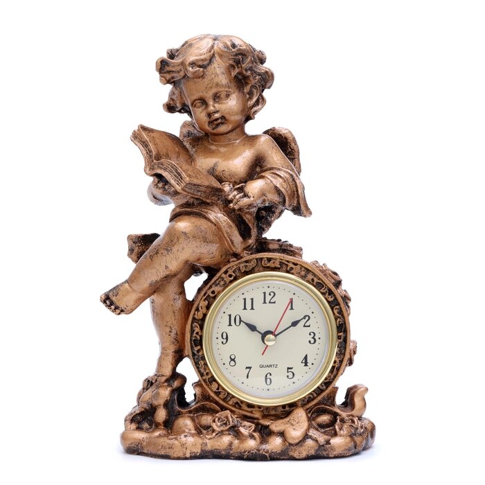 Часы настольные "Ангел с книжкой", 13 х 21 см, 1 ААА от компании Интернет - магазин Flap - фото 1