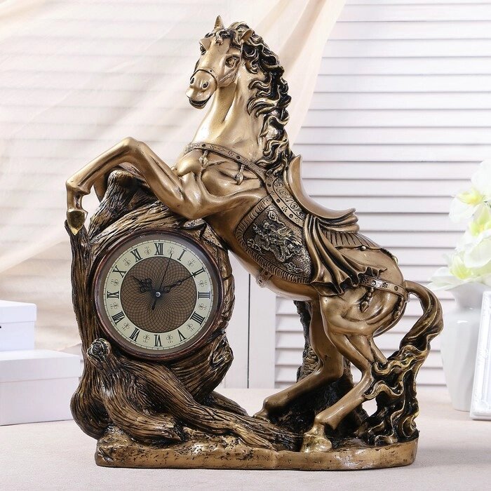 Часы настольные каминные "Конь", 55 х 48 х 22 см от компании Интернет - магазин Flap - фото 1