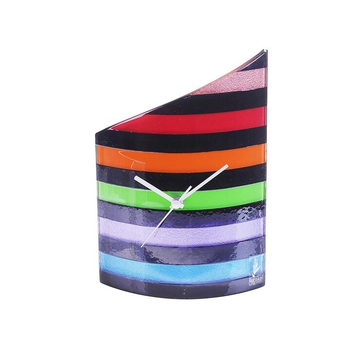 Часы настольные "Разноцветные полосы", 21  26 см от компании Интернет - магазин Flap - фото 1