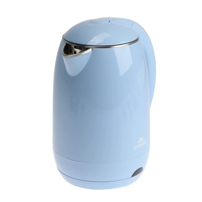 Чайник электрический "Добрыня" DO-1249B, пластик, 1.8 л, 2000 Вт, голубой от компании Интернет - магазин Flap - фото 1