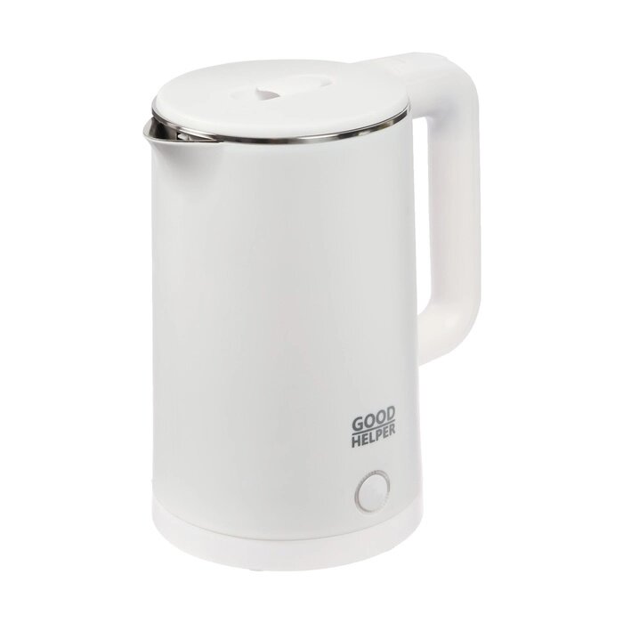 Чайник электрический GOODHELPER KPS-187C, пластик, колба металл, 1.85 л, 1500 Вт, белый от компании Интернет - магазин Flap - фото 1