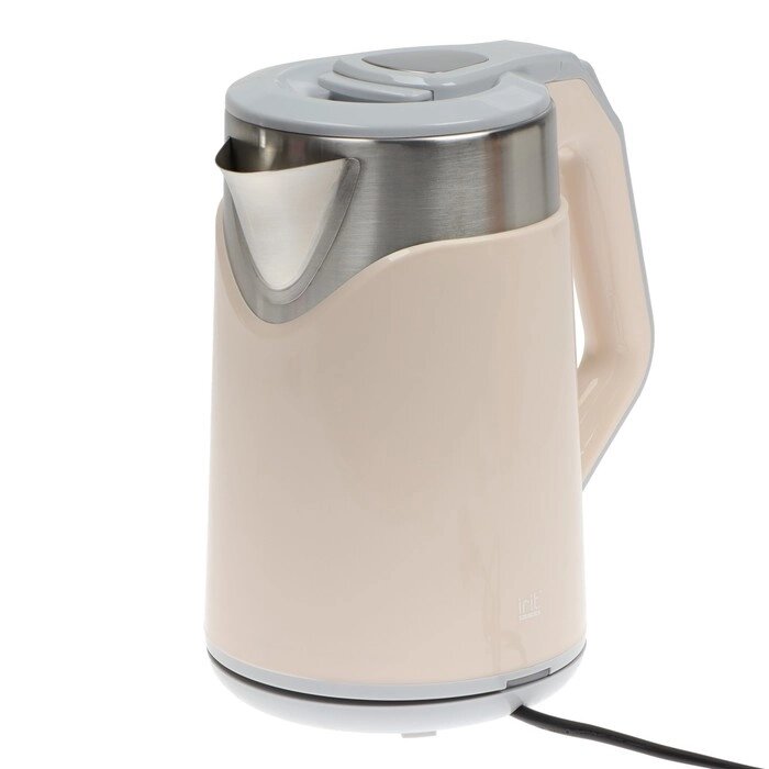 Чайник электрический Irit IR-1364, металл, 1.8 л, 1500 Вт, бежевый от компании Интернет - магазин Flap - фото 1