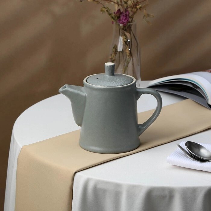 Чайник фарфоровый Effetto, 500 мл, d=10,5 см, h=14,5 см от компании Интернет - магазин Flap - фото 1