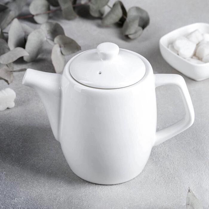 Чайник фарфоровый заварочный Wilmax, 650 мл, цвет белый от компании Интернет - магазин Flap - фото 1