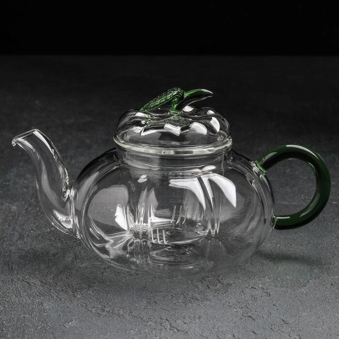 Чайник заварочный со стеклянным ситом «Грин», 700 мл от компании Интернет - магазин Flap - фото 1