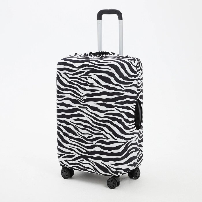 Чехол для чемодана 20", цвет белый/чёрный от компании Интернет - магазин Flap - фото 1