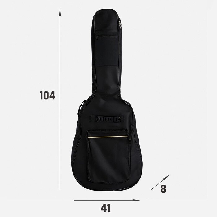 Чехол для гитары, черный, 105 х 41 см, утепленный от компании Интернет - магазин Flap - фото 1