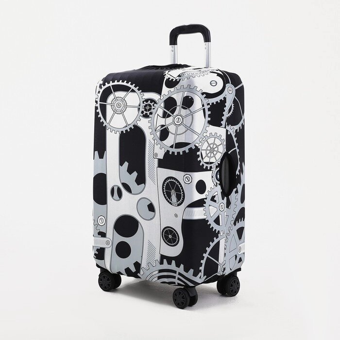 Чехол на чемодан 20", цвет чёрный/серый от компании Интернет - магазин Flap - фото 1