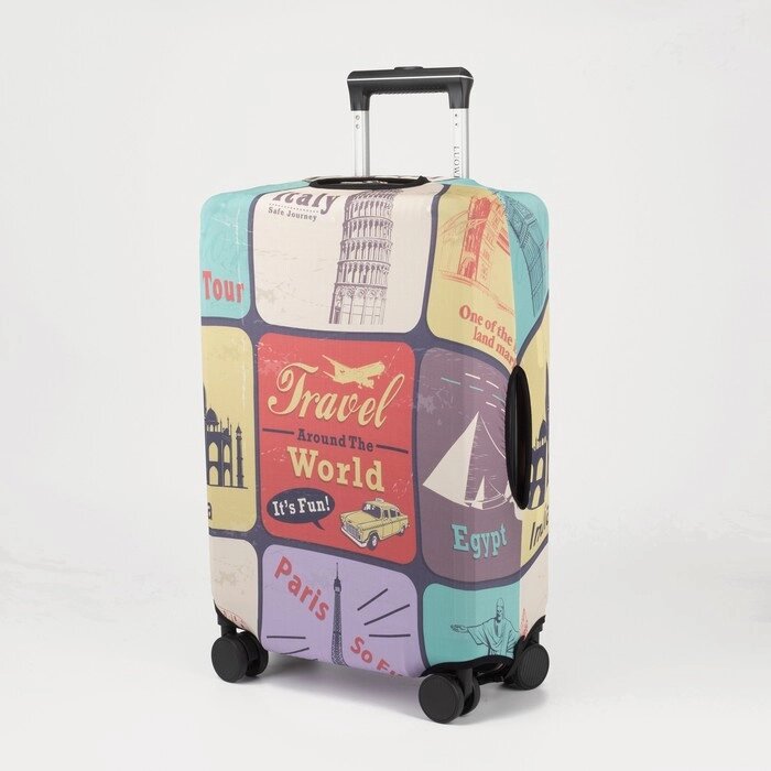 Чехол на чемодан 24", цвет разноцветный от компании Интернет - магазин Flap - фото 1