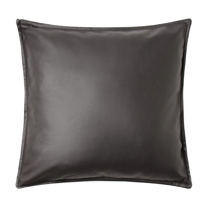Чехол на подушку "Этель" кожзам 45*45 см, черный от компании Интернет - магазин Flap - фото 1