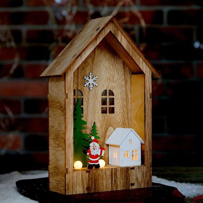 Декор с подсветкой "Праздничный домик" 61523,5 см от компании Интернет - магазин Flap - фото 1