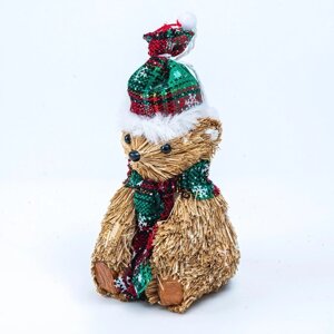 Декоративный сувенир «Мишка в шапочке и шарфе» 9 8 18 см