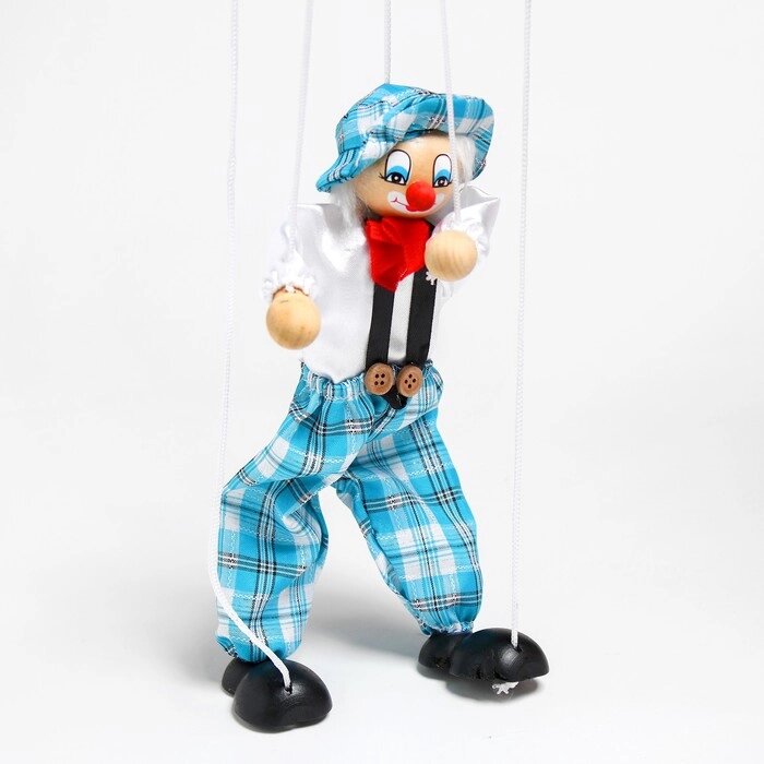 Дергунчик-марионетка на ниточках «Клоун в шляпе», цвета МИКС от компании Интернет - магазин Flap - фото 1