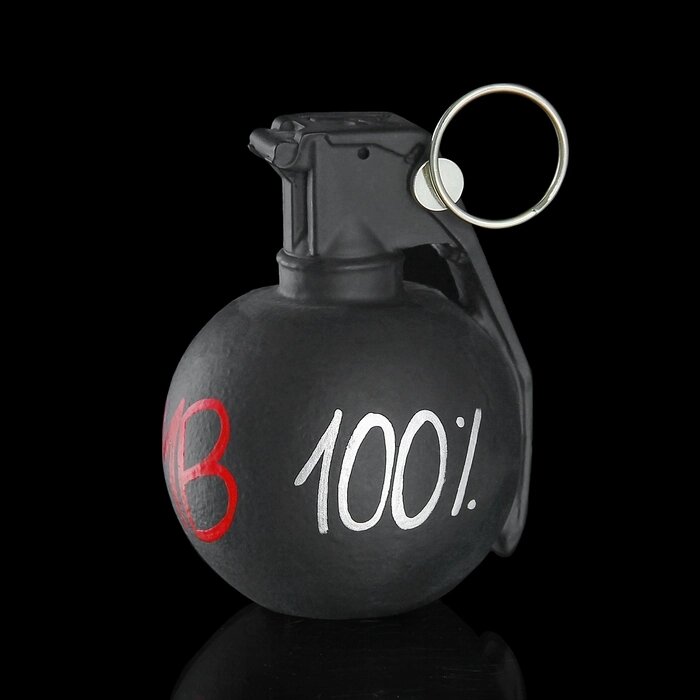 Держатель для карточек и фото "Лимонка. 100% bomb" черный, 9  12  8 см от компании Интернет - магазин Flap - фото 1