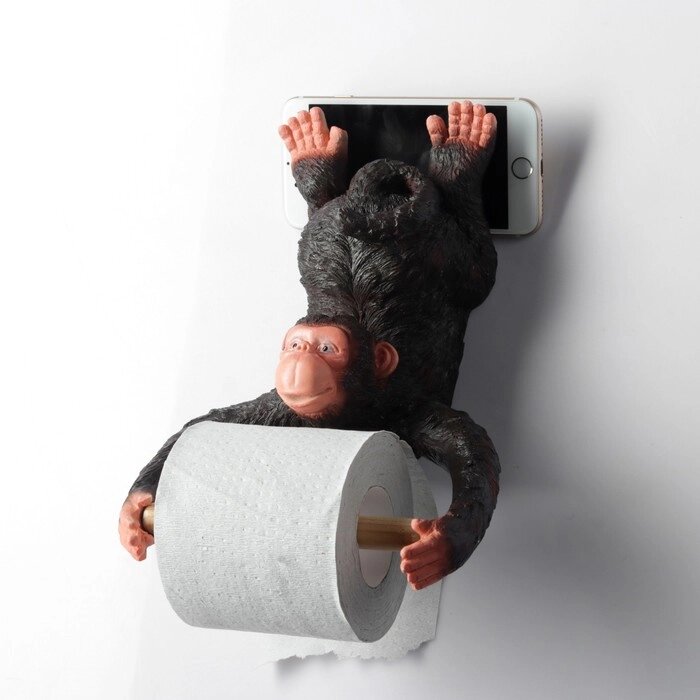 Держатель для туалетной бумаги "Обезьянка" 24х18см от компании Интернет - магазин Flap - фото 1