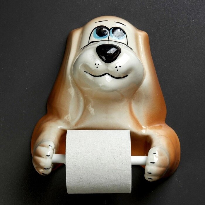 Держатель для туалетной бумаги "Собака" от компании Интернет - магазин Flap - фото 1