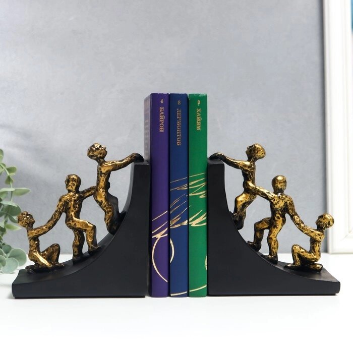 Держатели для книг "Скованные одной цепью" набор 2 шт 14,5х8,2х12,8 см от компании Интернет - магазин Flap - фото 1