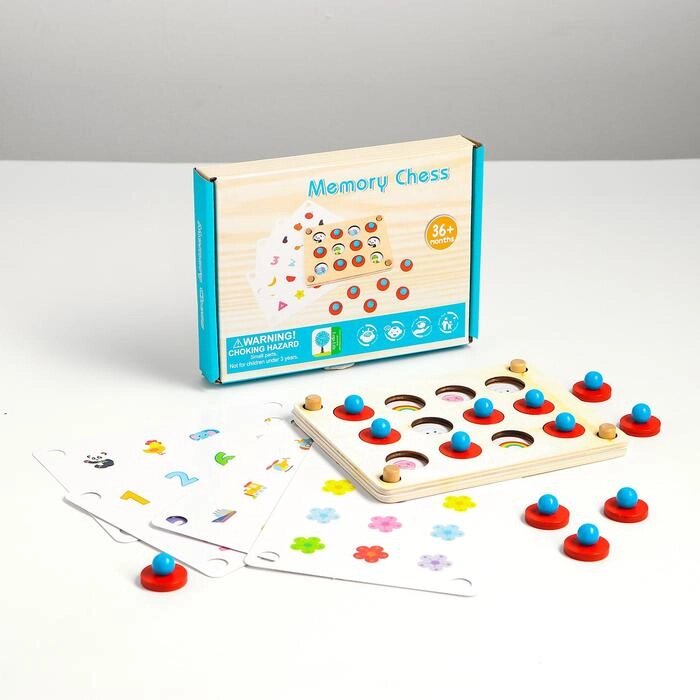 Детская развивающая игра «Мемори» 13,5  18,5  2,8 см от компании Интернет - магазин Flap - фото 1